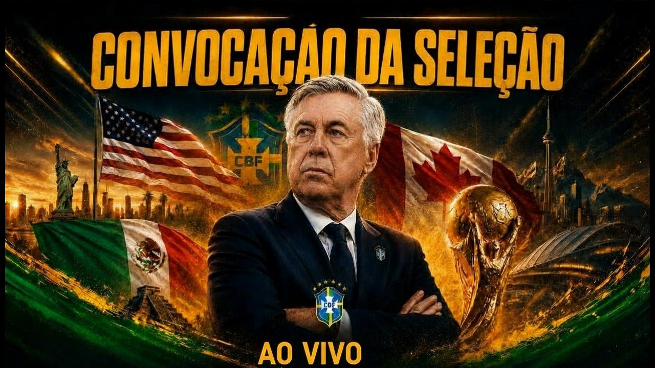 AO VIVO: Carlo Ancelotti convoca Seleção Brasileira para Copa do Mundo