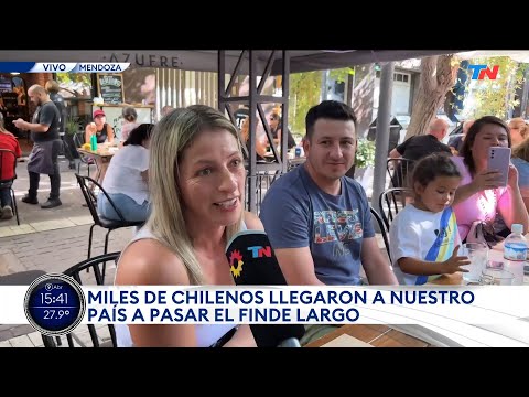 MENDOZA I Aluvión de turistas chilenos para Semana Santa