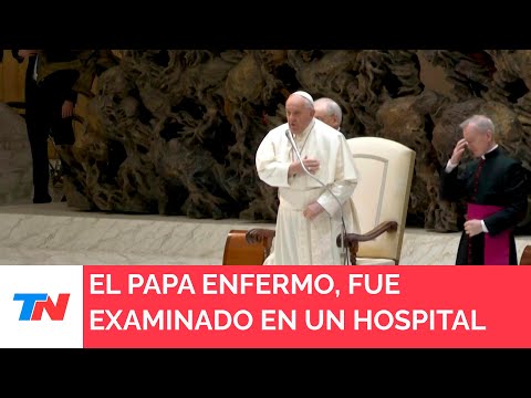 ROMA I El papa Francisco, con gripe, fue examinado en un hospital
