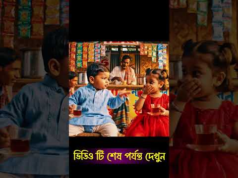 বাচ্চাদের সিরিয়াস চা আলোচনা ☕🤣 | Bengali Funny Baby Video #shorts #funny #mojarai #comedyvideo