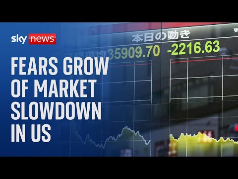 Global stock markets drop sharply amid fears of US recession