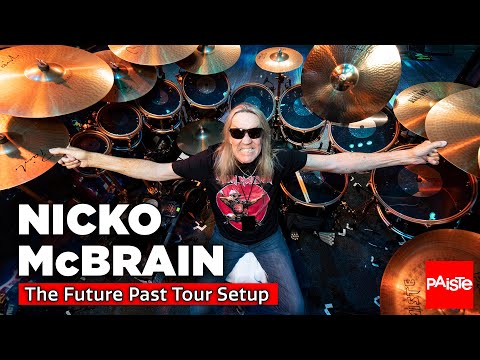 PAISTE CYMBALS - Nicko McBrain (Iron Maiden) - The Future Past Tour Setup