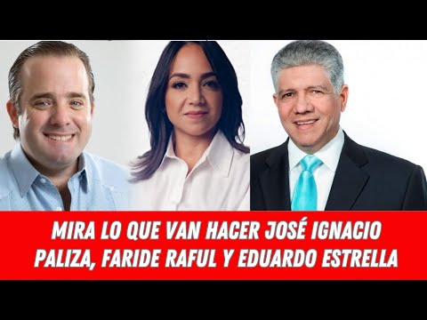 José Ignacio Paliza, Faride Raful y Eduardo Estrella liderarán campaña del PRM