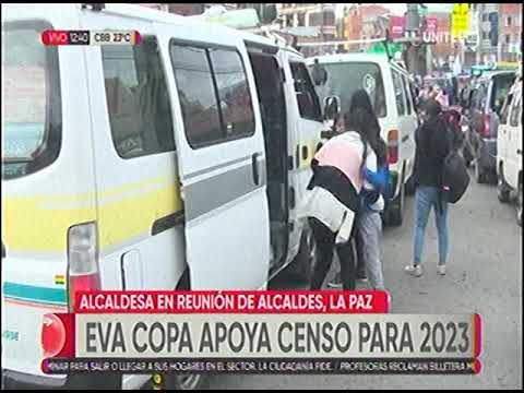 27072022   EVA COPA   ALCALDESA DE EL ALTO APOYA EL CENSO PARA EL 2023   UNITEL