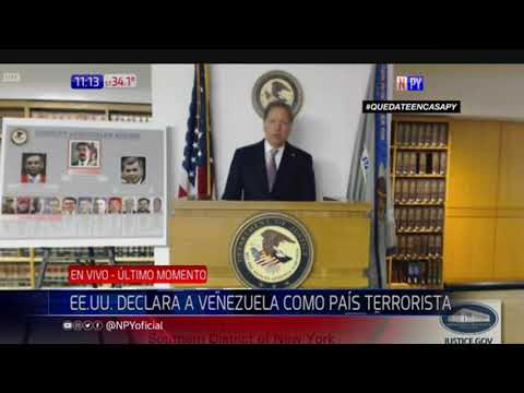 Estados Unidos declara país terrorista a venezuela