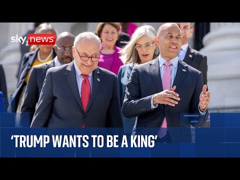Top US Democrats hold news conference responding to 100 days of Trump’s presidency