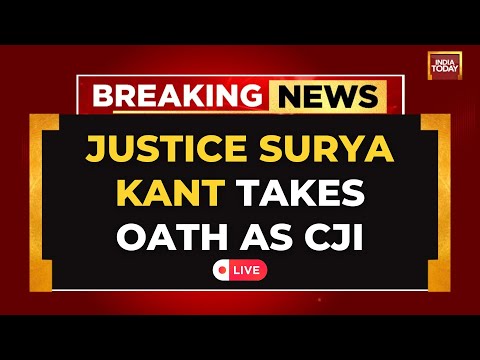 LIVE | Justice Surya Kant Takes Oath as Chief Justice of India | CJI Surya Kant Swearing-in Ceremony