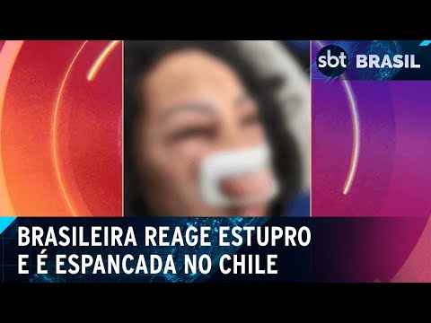 Brasileira é espancada no Chile após reagir à tentativa de estupro | SBT Brasil (02/07/24)