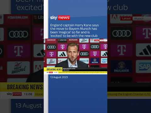 Harry Kane officially unveiled by Bayern Munich