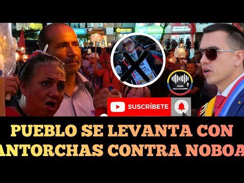 PUEBLO SE LEVANTA EN LA MARCHA DE LAS ANTORCHAS EN CONTRA GOBIERNO DE DANIEL NOBOA NOTICIAS RFE TV