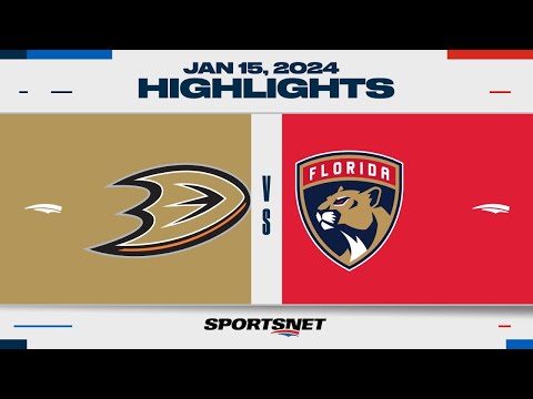 NHL Highlights | Ducks vs. Panthers - January 15, 2024