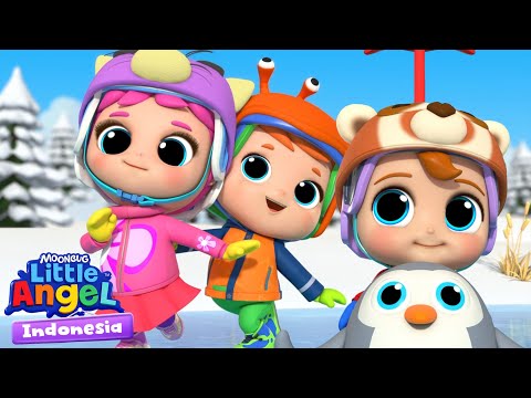 Belajar Berseluncur⛷️ | Little Angel Bahasa Indonesia | Kartun dan Lagu Anak