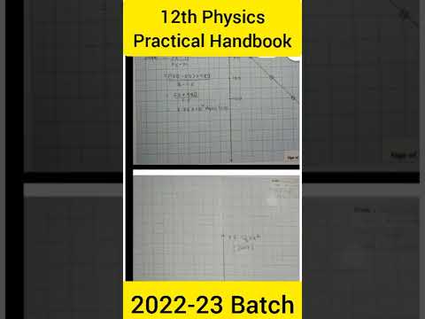 12th physics practical book solutions 🔥most important question