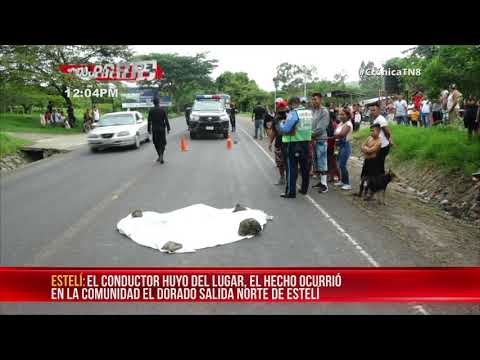 Muere mujer cuando fue atropellada por una motocicleta en Estelí - Nicaragua