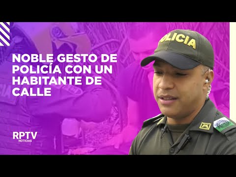 El noble gesto de un policía con un habitante de calle | Noticias RPTV