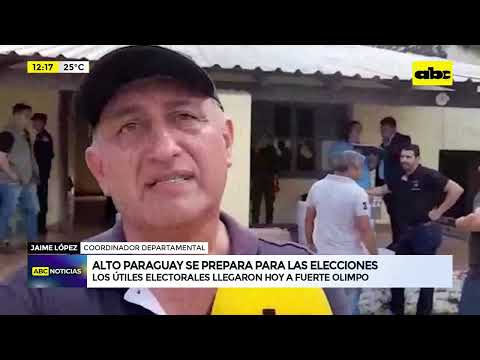 Alto Paraguay se prepara para las elecciones
