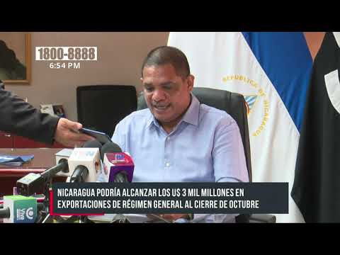 Nicaragua podría alcanzar USD 3 mil millones en exportaciones al cierre de octubre