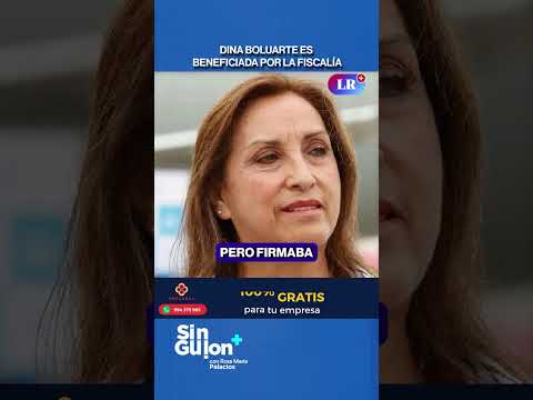 DINA BOLUARTE ES BENEFICIADA POR LA FISCALÍA #SinGuion #shorts