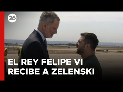 ESPAÑA | El Rey Felipe VI recibió a Zelenski en Madrid
