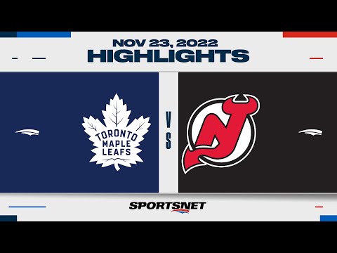 NHL Highlights | Maple Leafs vs. Devils - November 23, 2022