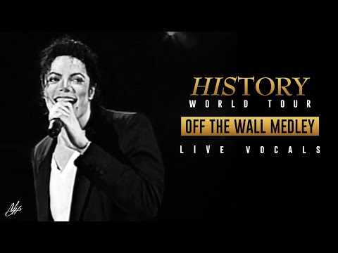 OFF THE WALL MEDLEY - HIStory World Tour - Live Vocals (Made with AI) | Michael Jackson
