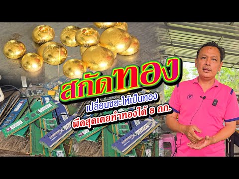 สกัดทองเปลี่ยนขยะให้เป็นทองพ