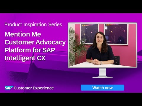 Mention Me Customer Advocacy Platform for SAP Intelligent CX | Product Inspiration Series