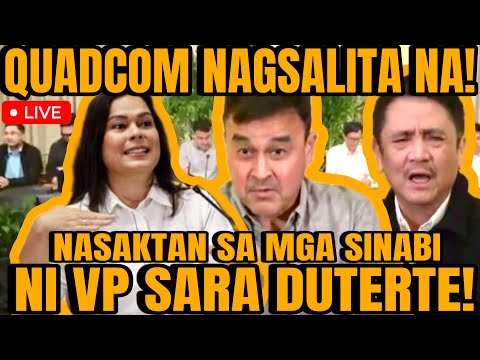 QUADCOM NAG SALITA NA PATUNGKOL KAY VP SARA, ISINIWALAT ANG MGA NADISKUBRE SA MGA CHINESE NATIONALS!