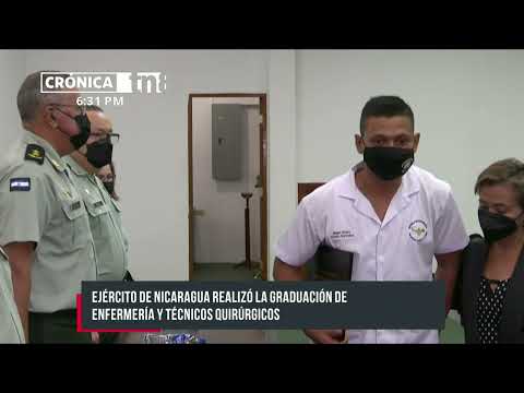 Ejército de Nicaragua gradúa a nuevos profesionales de la salud