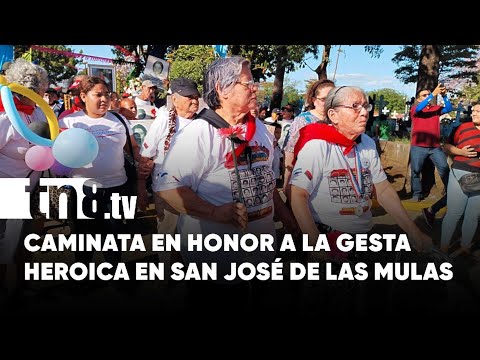Conmemoran los 40 años de la Gesta Heroica en San José de Las Mulas - Nicaragua