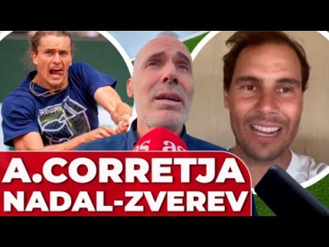 CORRETJA sobre el NADAL vs ZVEREV de PRIMERA RONDA de ROLAND GARROS