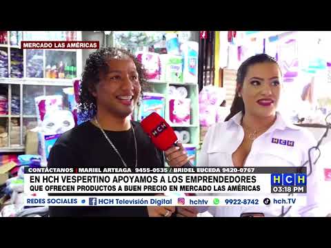 Alejandra Rubio y Alex Cáceres recorren el Mercado las Américas de Comayagüela