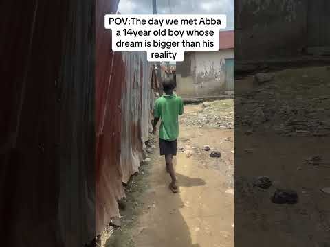 We met Abba — a 14-year-old boy with a heart full of dreams a #InspiringStory #NeverGiveUp #ngo