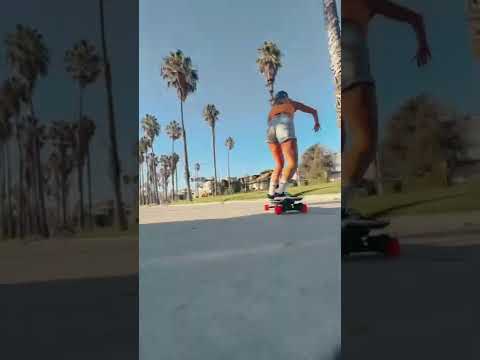 Electric skateboarding at Venice Beach by like… #electricskateboard