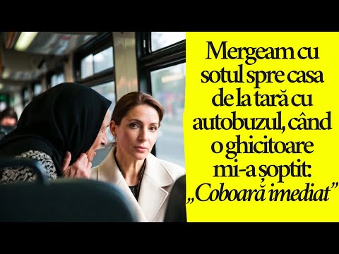 Mergeam cu soțul spre casa de la țară cu autobuzul, când o ghicitoare mi-a șoptit: „Coboară imediat”
