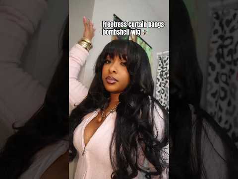 Sis did you tune into the installing video? I love my Freetress curtain bangs bombshell wig 🧚🏾‍♀️