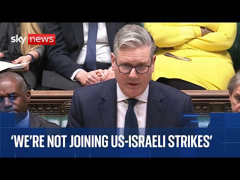 Sir Keir Starmer gives statement on Iran war