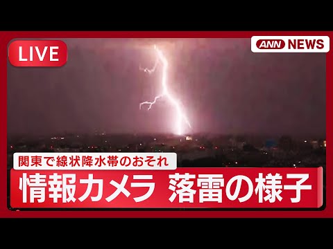関東のライブ天気中継：宇都宮・埼玉の状況や雷、降水帯の警戒情報 サムネイル