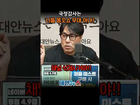 국정감사가 쇼츠 촬영장? 그럴 거면 의원 배지 떼든가!
