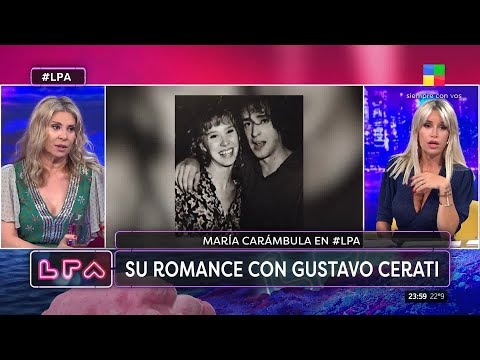 MARÍA CARÁMBULA recordó su romance con Gustavo Cerati: Compuso 'Danza rota' para mí