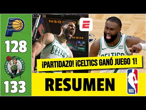 BOSTON CELTICS PEGÓ PRIMERO vs INDIANA PACERS 133-128, en serie de final del Este. PARTIDAZO | NBA