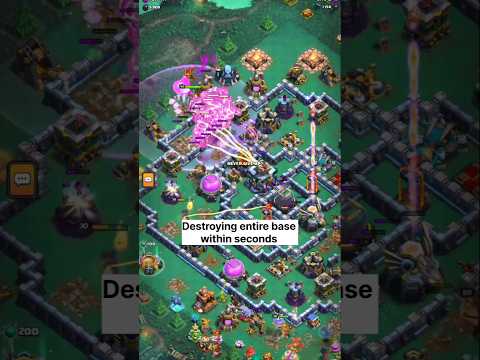 These creatures 😲. #clashofclans #lavaloongameplay #archerqueen #coc #grandwarden #ragespell