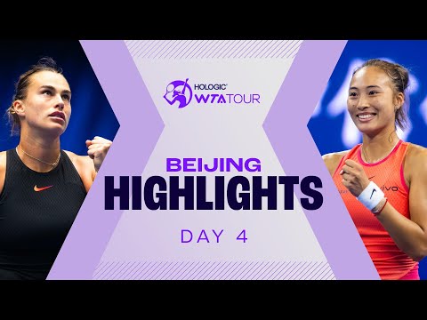 Sabalenka, Zheng & Keys all in action on Day 4 in Beijing | WTA Match Highlights