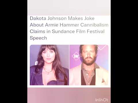 Dakota Johnson Makes Joke About Armie Hammer Cannibalism Claims in Sundance Film Festival Speech