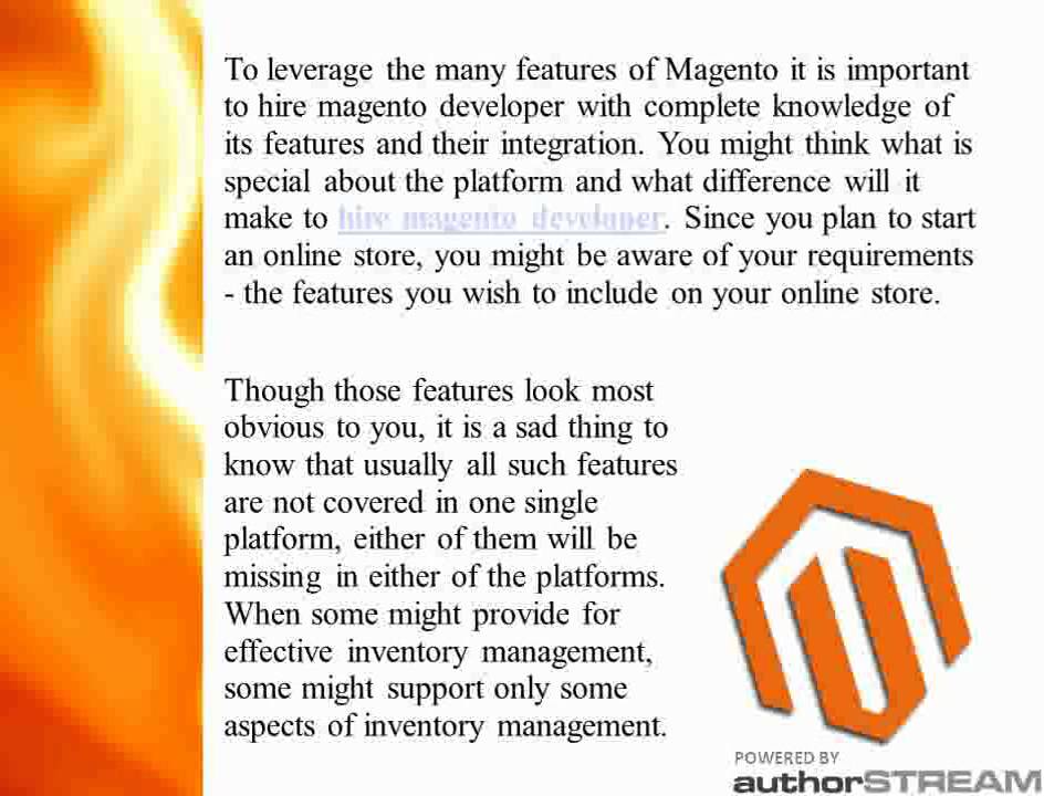 Hire Magento Developer to Benefit from Magento Features - YouTube