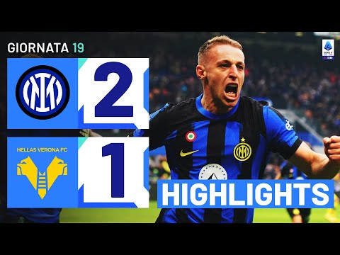 INTER-VERONA 2-1 | HIGHLIGHTS | 19ª GIORNATA | SERIE A TIM 2023/24