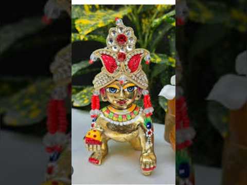 😊तेरा किसने किया शृंगार सावरे😊#Kanha ji ka shingar #Shorts #Funwithmaru #laddogapal