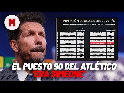 El puesto 90 del Atlético al que se agarra la afición para valorar lo que es la 'era Simeone'I MARCA