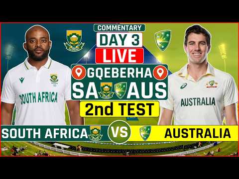 <strong>South</strong> Africa <strong>vs</strong> Australia 2nd Test Live Score | SA <strong>vs</strong> AUS 2nd Test Day 3 Live Audio Commentary