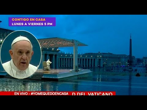Coronavirus: Papa Francisco rezó en solitario en Plaza de San Pedro